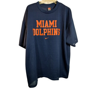 M566) Nike Team Men's Miami Dolphin Short Sleeve T Shirt XL